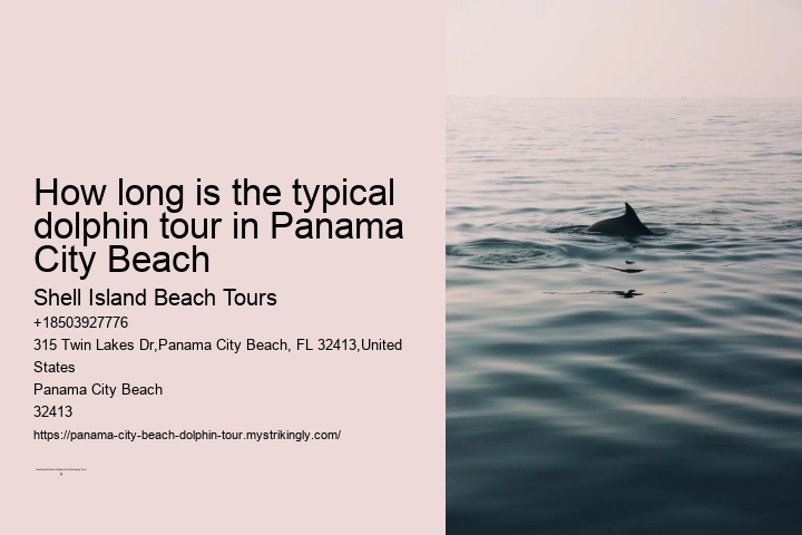 How long is the typical dolphin tour in Panama City Beach